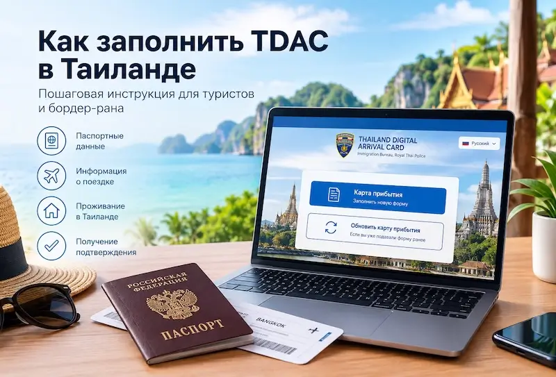 Как заполнить TDAC перед бордер-раном в Таиланде?