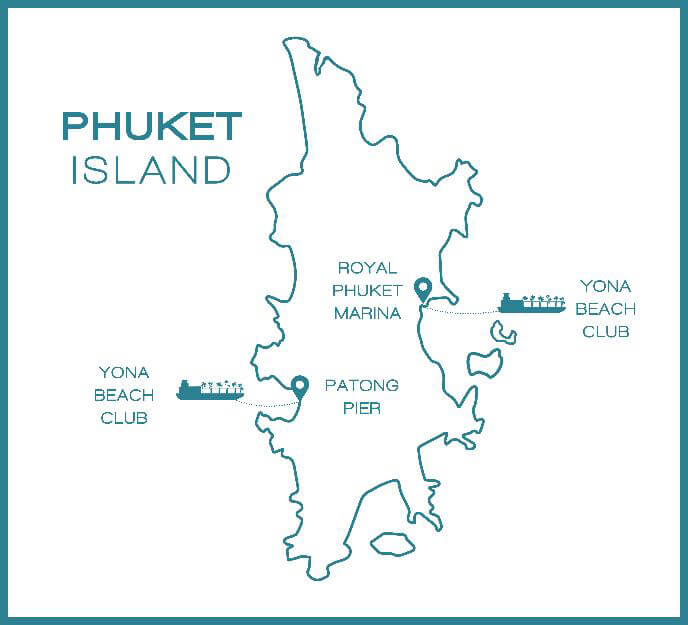 Плавучий пляжный клуб Yona Beach Club на Пхукете
