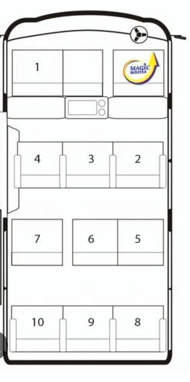 Выбор места в автобусе на бордер-ран из Пхукета